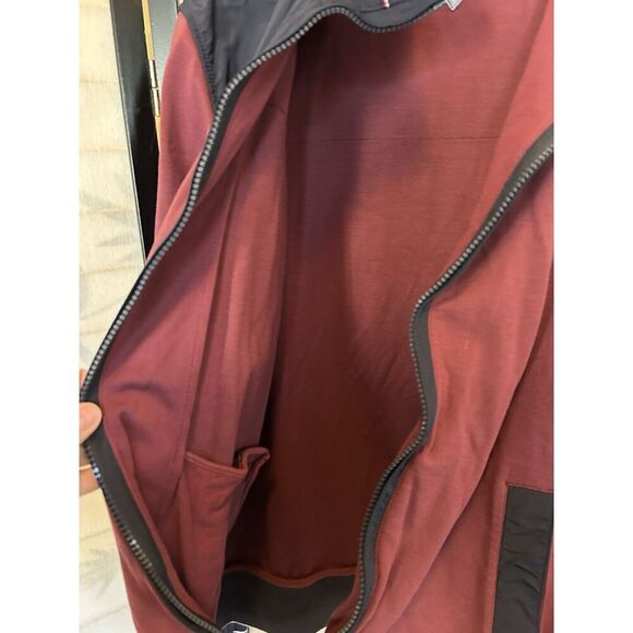 Tommy Hilfiger Burgundy Navy Zip L/G Streetwear Y2K Track Jacket - Picture 12 of 12